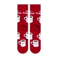thumbnail image 3 of Cool Socks – Folgers Mugs Crew Socks – Size Medium for Men, Women & Teens – Classic Coffee Cup, 3 of 4
