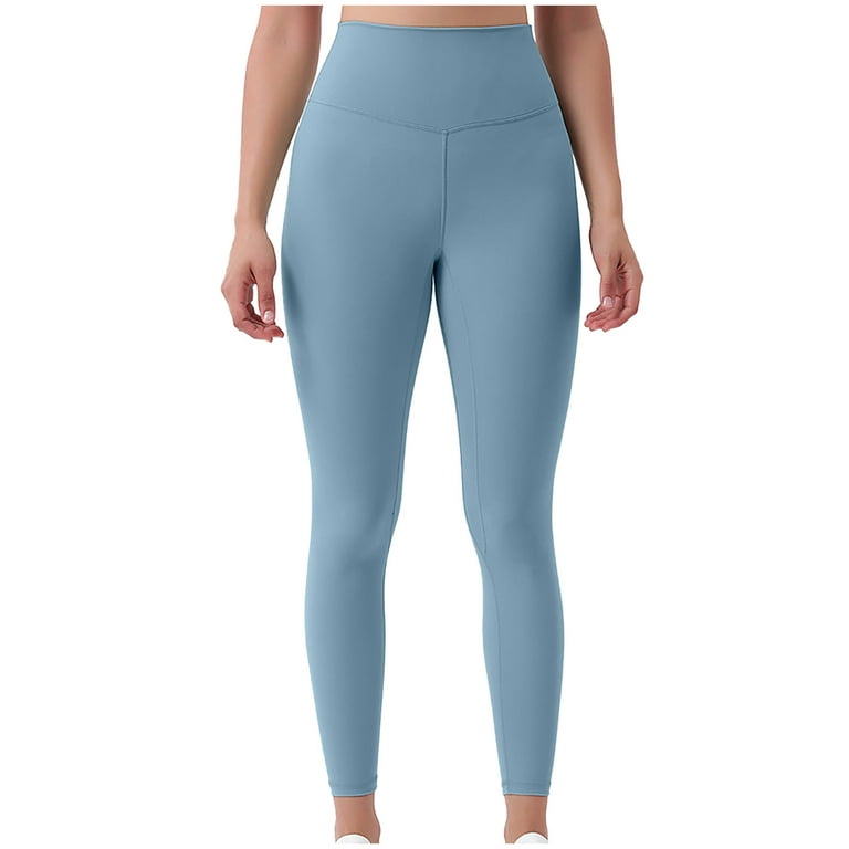Fleece Lined Leggings Women, Women's High Waisted Hip Lifting Double Sided  Brushed Yoga Pants Fitness Running Leggings Yoga Pants on Clearance