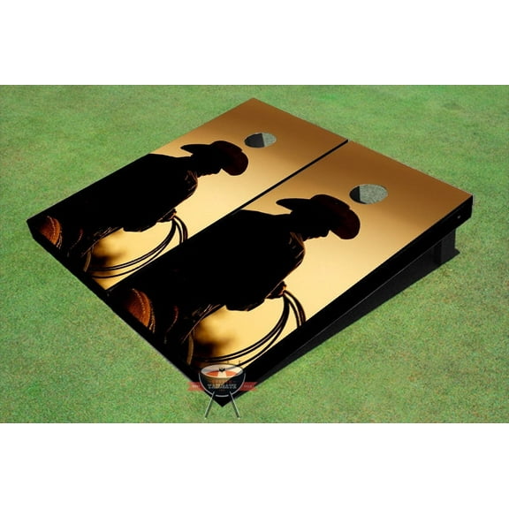 Cowboy #1 Theme Cornhole Boards