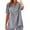 Gray, variant on Linen Shirts for Women Trendy 2025 Plus Size Short Sleeve Button V Neck Summer Tops Casual Oversized Tshirt Blouses Beige XXL