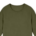 thumbnail image 5 of JPVDPA Linen Tops for Men 3/4 Sleeve Crew Neck Tees Raw Edges Casual Hippie T-Shirt Summer Beach Vacation Tee Shirts Army Green XXL, 5 of 6