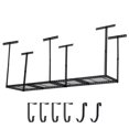 thumbnail image 4 of Danolapsi 4x6 FT Overhead Garage Storage Rack, 22"-40" Height Adjustable Ceiling Storage Rack 330lbs Weight Capacity, Heavy Duty Metal Hanging Storage Shelves for Garage, 4 of 7