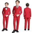 thumbnail image 7 of Lycody Boy's Formal Suit Set 6 piece Slim Fit Kids Tuxedo Suits for Wedding Teen Toddler Boy Dress Suit Outfit, 7 of 7