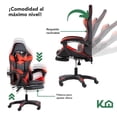 thumbnail image 3 of Silla Gamer Ergonomica Pro con Altura Ajustable Kingshouse KingsHouse GAMERRED, 3 of 8