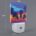 thumbnail image 2 of Cauagu Beach with Palm Trees Print LED Nightlight,0.5W Night Lights Plug into Wall 1 Pack with Dusk-to-Dawn Light Sensor Soft Glow Lamp for Bathroom Adult Hallway-UK, 2 of 7