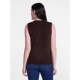 thumbnail image 4 of Scenario Women's Button Front Textured Sweater Vest, Lightweight, Sizes XS-XXXL, 4 of 7