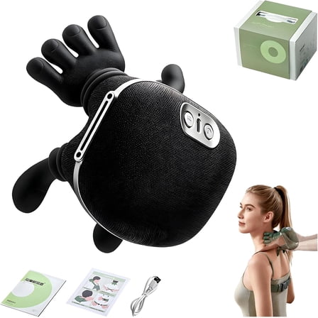 Pekkaxy Neck Massager, 2026 Upgrade Shoulder Massager with Heat Shiatsu 4D Kneading, Neck and Back Massager for Relief (Black)