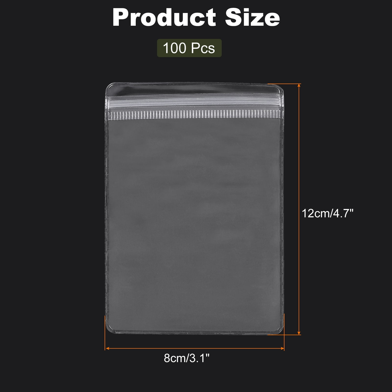 Unique Bargains Jewelry Bags Self Seal Pouches for Necklace Ring Packaging 3.1"x4.7"