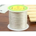 thumbnail image 2 of U8MO One Spool Metallic Gold Nylon Twine Beading Thread String for Bracelet Making-Silver-Twisted 3-Shares 150 metres, 2 of 2