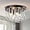 Black, variant on Maxax Modern Crystal Chandelier 4 Lights Flush Mount Ceiling Lighting Modern Raindrop Close to Ceiling Light Fixtures E12 Base Ceiling Light for Hallway Entry Way Dining Room Kids Room Antique Black