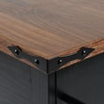 thumbnail image 3 of K&K 54.5” Black Farmhouse Kitchen Island with Power Outlet & Storage – Rolling Cart for Kitchen & Dining Room Use, 3 of 47
