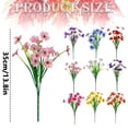 thumbnail image 2 of 1 Pcs Artificial Violet Flower, Faux Violets Bouquet, UV Resistant Faux Plants, Outdoor Fake Flowers Centerpieces for Home Garde Table Bride Wedding Party Decoration 13.8", 2 of 6