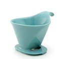 thumbnail image 1 of ZERO JAPAN Gotero de café de cerámica para filtro de papel #2 o #4, cafetera de cono de goteo, azul, 1 of 4