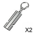 thumbnail image 1 of 2x Silbato De Seguridad De Acero Inoxidable Para Entrenamiento De Porristas Y Viajes, 1 of 8
