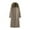 Brown, variant on Trench Coats for Women Women's Reversible Faux Leather Trench Coat with Contrasting Lining Women's Trench Coats