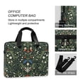 thumbnail image 4 of FORMRS 16" Laptop Bag Carrying Sleeve Case with Handle Travel Shoulder Briefcase, Green Flowers Pattern, 4 of 8