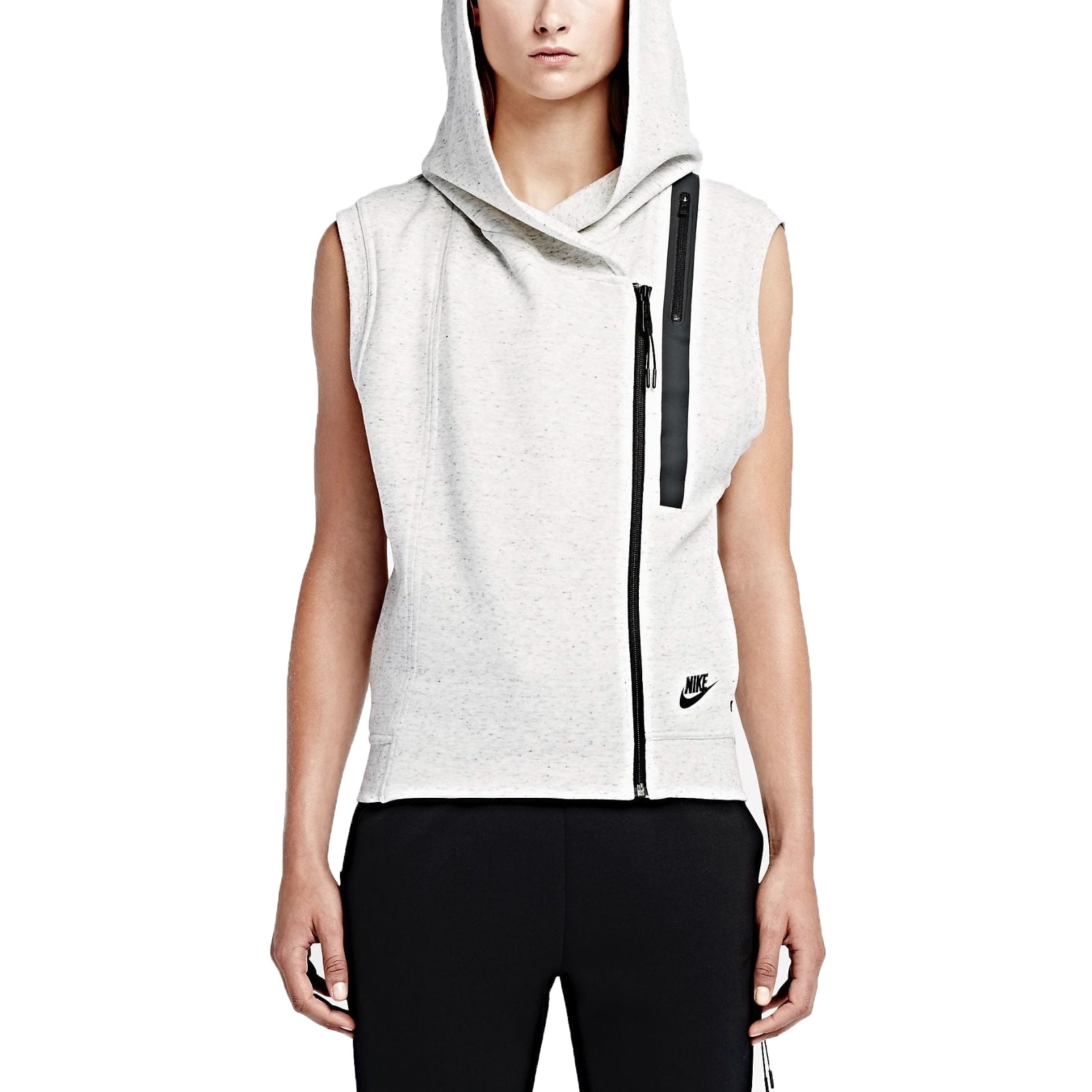 nike sleeveless hoodie women's