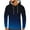 07# Dark Blue, variant on Mens Hoodies Warehouse Mens Gradient Printed Hooded Sweatshirts Pullover Long Sleeve Hoody Drawstring Casual Tops Hooded Sportswear with Pockets Size 8-24