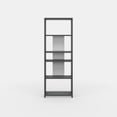 thumbnail image 7 of Ada Home Decor Diosp Multiple Tier Open Shelf Modern Bookcase, Anthracite/White, 7 of 7