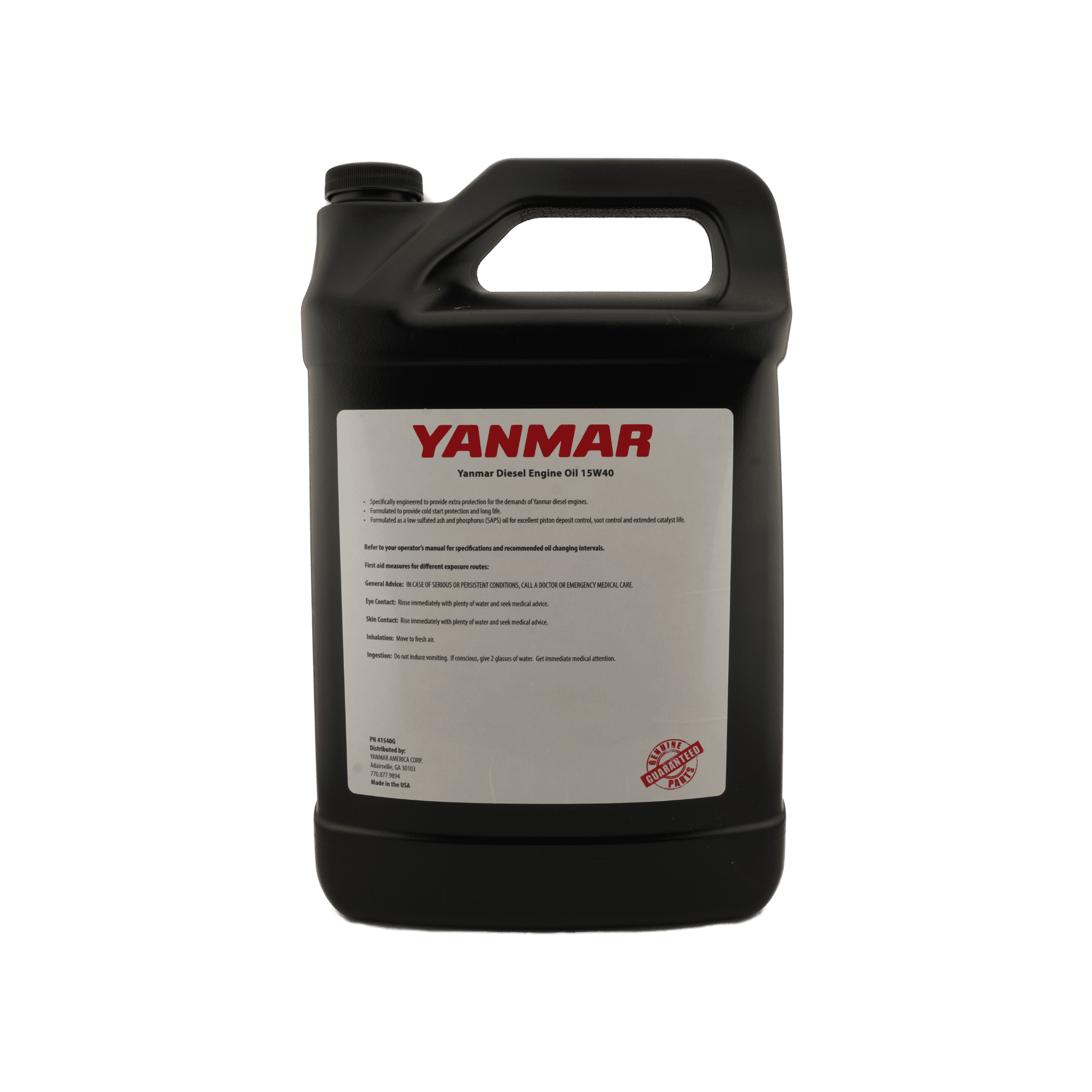 Yanmar 41540G 15W-40 High Performance Diesel Engine Oil, 1 Gallon