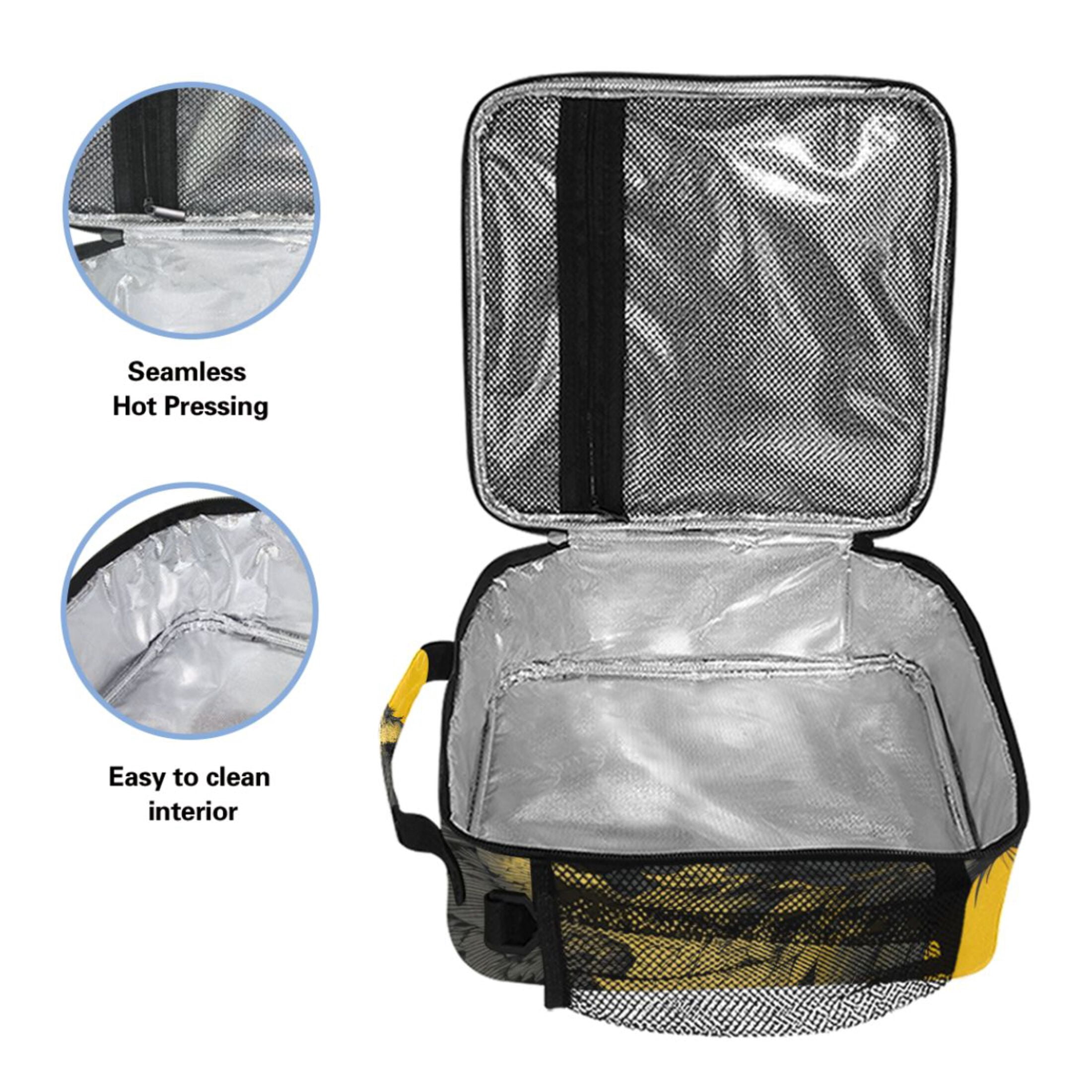 ALAZA Cool Eagle Lunch Box Insulated Cooler Lunch Bag with Shoulder Strap Meal Prep Tote