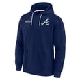thumbnail image 2 of Unisex Fanatics Navy Atlanta Braves Elements Super Soft Fleece Pullover Hoodie, 2 of 3