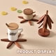 thumbnail image 2 of Wooden Trivets for Hot Dishes,Tree Shape Trivet Set,4 Wooden Trivets + 1 Stand Stored for Teapot Hot Pots Anti Scald Mat, 2 of 5