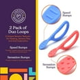 thumbnail image 2 of Special Supplies Duo Spoon Loops Oral Motor Therapy Tools, 2 Pack, Textured Stimulation and Sensory Input Treatment for Babies, Toddlers or Kids, BPA Free Silicone with Flexible, Easy Handle, 2 of 9