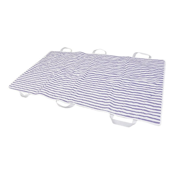 Sábana deslizante con cojín de posicionamiento para cama para personas mayores para pacientes que se deslizan y giran raya
