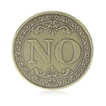 thumbnail image 2 of Moneda para tomar decisiones, moneda sí, no, moneda de la suerte, moneda de elección, moneda de desafío de volteo, moneda de metal de recuerdo para coleccionistas (bronce), 2 of 5