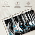 thumbnail image 6 of Elephant Stock Electric Guitars Pop Wall Art - Horizontal Multi Panel Canvas - Living Room Wall Decor - Music Multi Panel - Black And Gray Decor - 65" x 42", 6 of 8