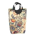 thumbnail image 2 of Bingfone Floral With Birds And Fantasy Flowers Laundry Hamper,Large Canvas Fabric Lightweight Storage Basket Toy Organizer Dirty Clothes Collapsible, 2 of 6