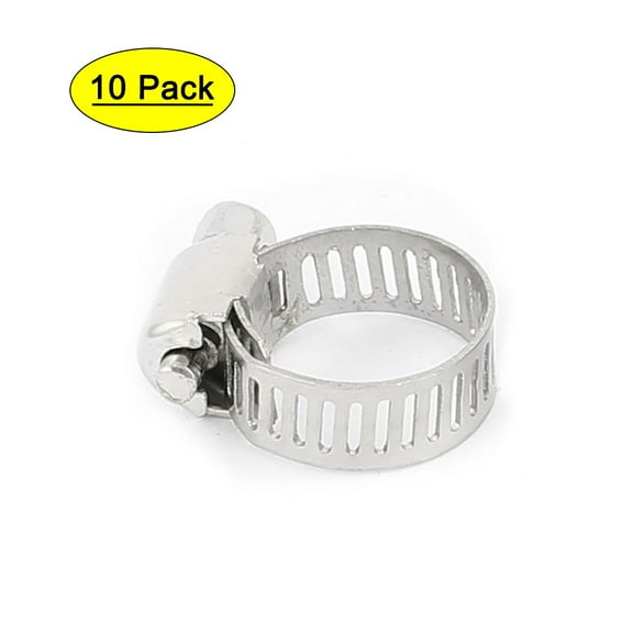 10 Pcs Adjustable 9mm-16mm Cable Tight Clamp Pipe Coolant Hose Fitting Clip