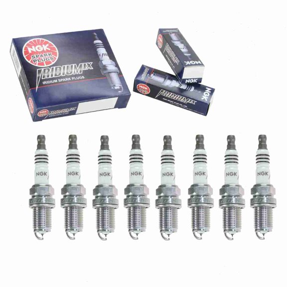8 pc NGK Iridium IX Spark Plugs compatible with BMW 545i 4.4L V8 2004-2005