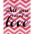 thumbnail image 2 of Greene, Taylor 15x18 White Modern Wood Framed Museum Art Print Titled - ALL YOU NEED IS LOVE, 2 of 4