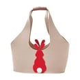 thumbnail image 1 of Bolsa de fieltro con asa para Pascua, ideal para fiestas, viajes y regalos. Caqui, 1 of 9