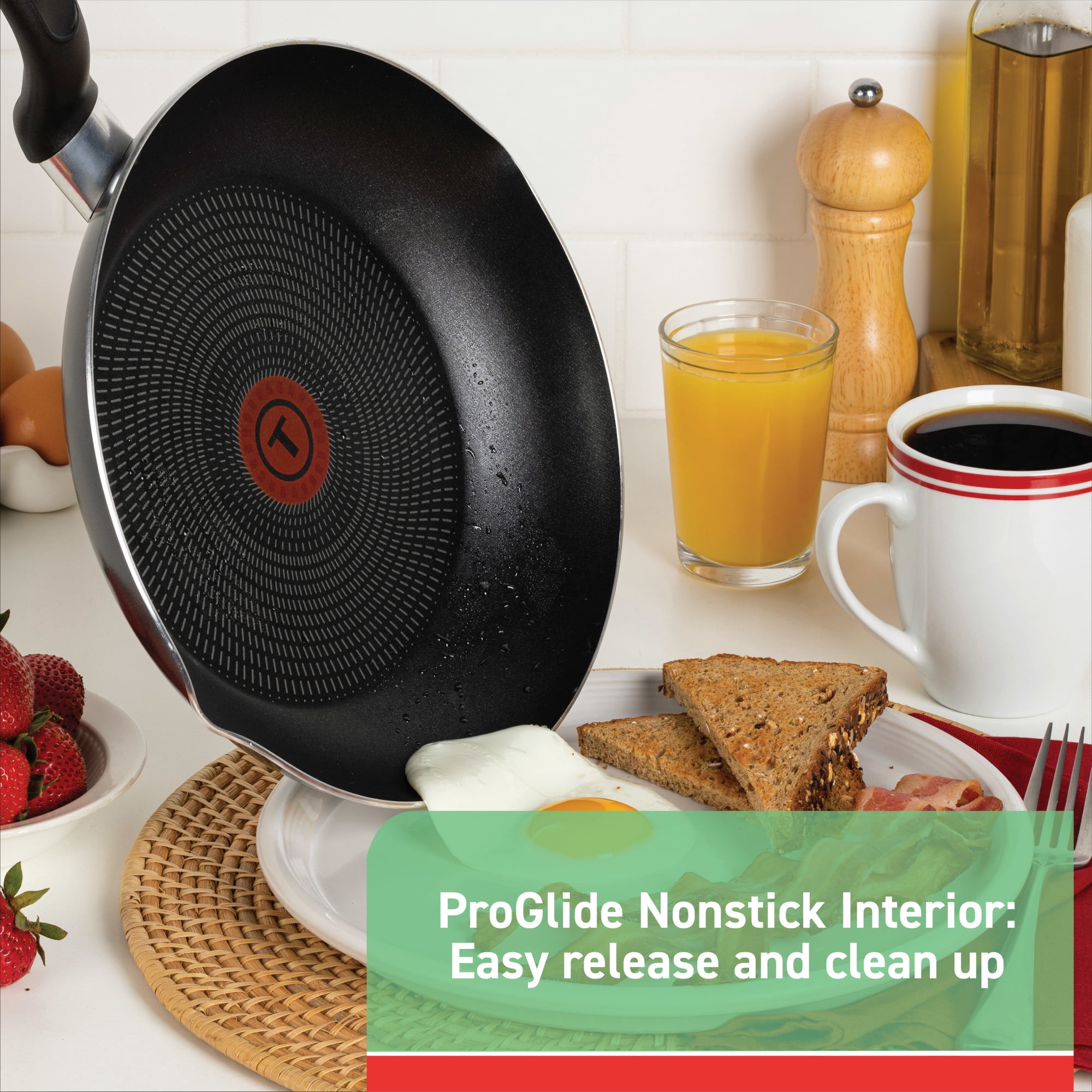 T-fal Easy Care Nonstick Cookware, 12 piece Set, Grey, B087SC64