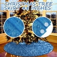 thumbnail image 3 of dajkiuy Christmas Tree Skirt 48" Round Sparkly Iridescent Sequin Fall Tree Skirt Ornaments Xmas New Years Party Decorations, 3 of 3