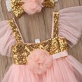 thumbnail image 3 of Seyurigaoka Baby Girls Princess Sequins Toddler Tulle Lace Tutu Party Ballet Dancing Dress, 3 of 7