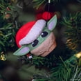 thumbnail image 2 of Bitty Boomers Star Wars The Mandalorian: Grogu con sombrero de Papá Noel, minialtavoz Bluetooth Bitty Boomers 1, 2 of 3