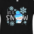 thumbnail image 4 of Inktastic Let It Snow Cute Snowman in Hat and Scarf Boys or Girls Toddler T-Shirt, 4 of 5