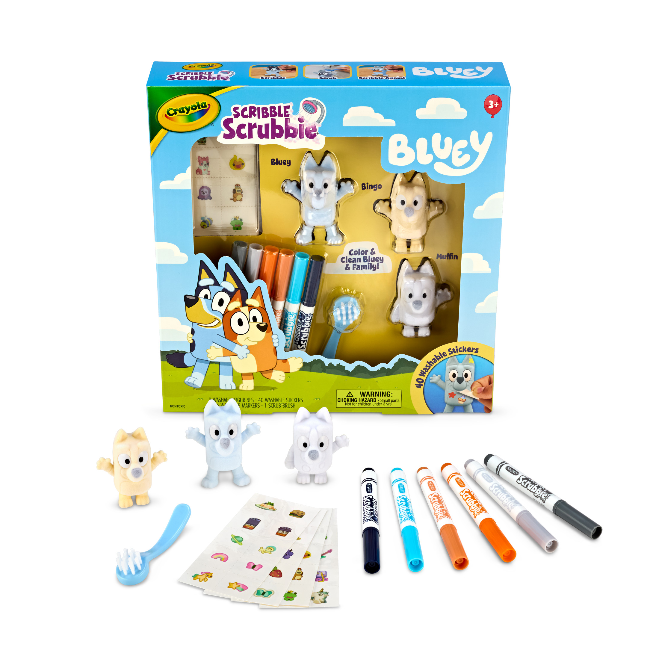 Crayola Bluey Scribble Scrubbie Pets Playset - 3 Pack photo 8