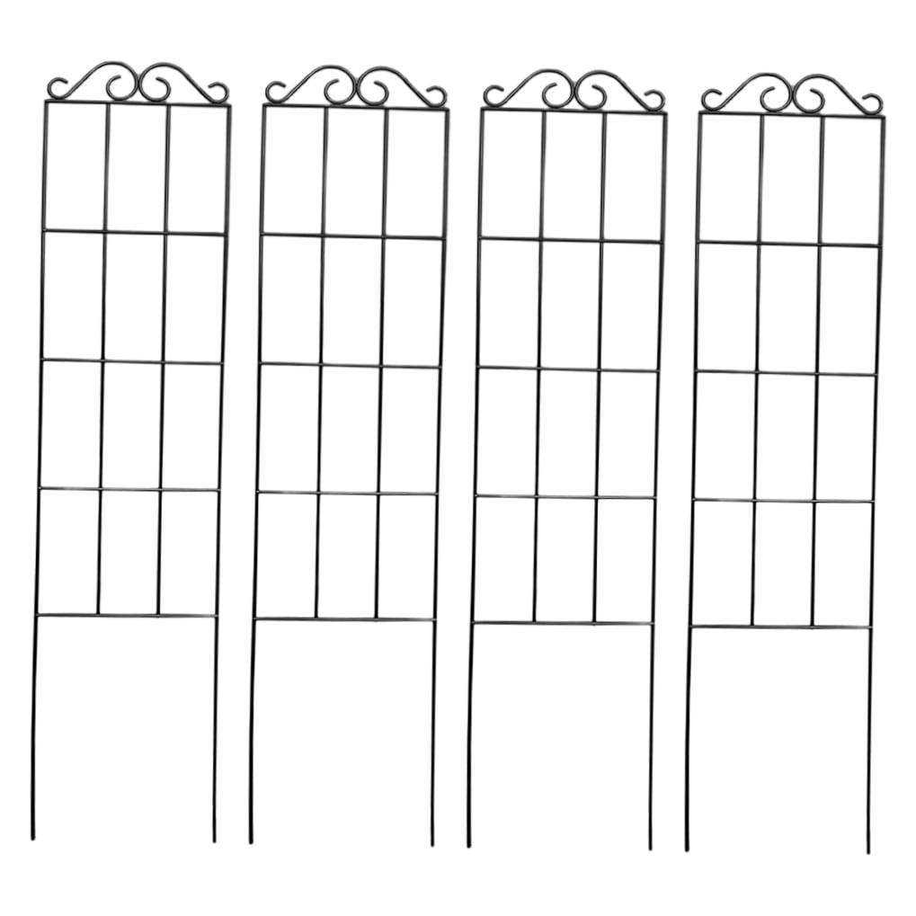 LABSERRON Climbing Plant Frame Trellis Support Black 4pcs