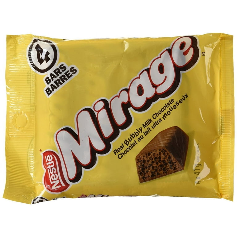 Nestle Mirage Bubbly Milk Chocolate Bars, 41g Each, 4 Pack