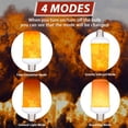 thumbnail image 4 of Halloween LED Flame Light Bulb, Upgraded 4 Modes Fire Light Bulbs with Upside Down Effect, E27 Base Flickering Light Bulbs for Halloween, Christmas, Outdoor, Indoor Decor (Yellow,2 Pack), 4 of 8