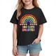 thumbnail image 1 of Camiseta Gráfica de la Temporada de la Escuela de las Niñas de los Niños de Manga Corta, Linda Impresión de la Camiseta Casual para los Niños 3-10 Años de Uso Diario, 1 of 9