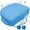 Blue, variant on Hot Tub Booster Seat for Adults, 5 Inch Thick Supportive Cushion with Non-Slip Bottom, Weighted for Quick Sink without Float, Spa Booster Seat for Hot Tub (Including Inflatable), Pool, Bathtub