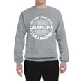 thumbnail image 2 of Wild Bobby, Grandpa Man Myth Legend Funny Dad Uncle Papa Dad Gift, Father's Day, Unisex Crewneck Graphic Sweatshirt, Heather Grey, X-Large, 2 of 4