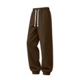 thumbnail image 6 of Men’s 1/4 Zip Tracksuit 2‑Piece Outfit Set, Long Sleeve Stand Collar Pullover Sweatshirt with Kangaroo Pocket, Jogger Pants, Loose Casual Sweatsuit for Daily Outdoor Activities Beige XL, 6 of 7
