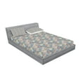 thumbnail image 2 of Ambesonne Geometric Fitted Sheet & Pillow Sham Set, Folkloric Effect Tile, Full, Multicolor, 2 of 2